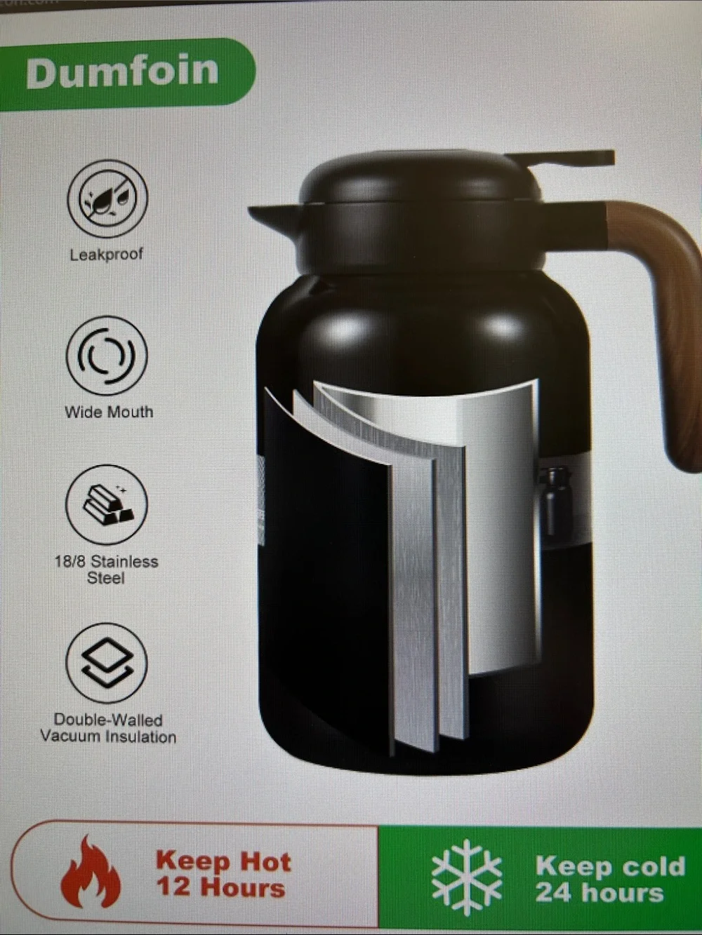 Dumfoin coffee carafe